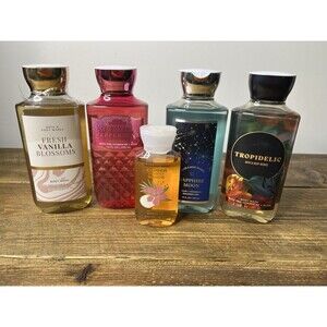 NEW Lot of 5 Assorted Shower Gel Body Washes BATH & BODY WORKS